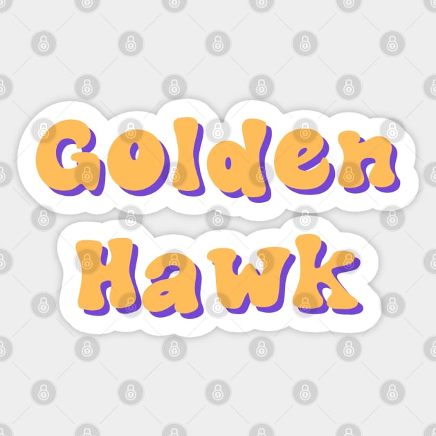 Golden Hawk Sticker by stickersbyjori